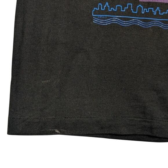 Vintage Memphis Blues 90s Jazz Tennessee Black Single Stich Shirt Size Medium - Picture 6 of 6